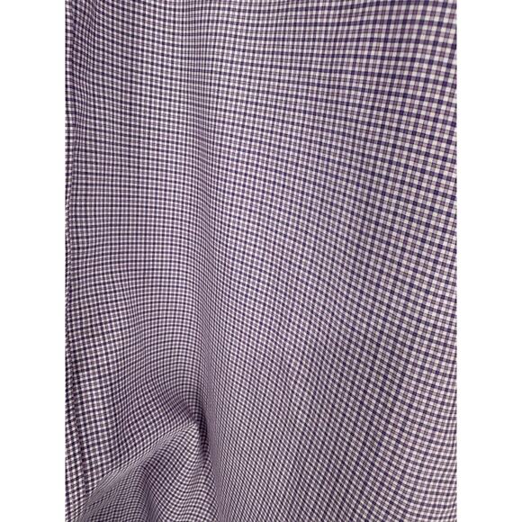 Peter Millar Button Down Shirt Plaid Checkered Long Sleeve Collared L Purple - Picture 3 of 8